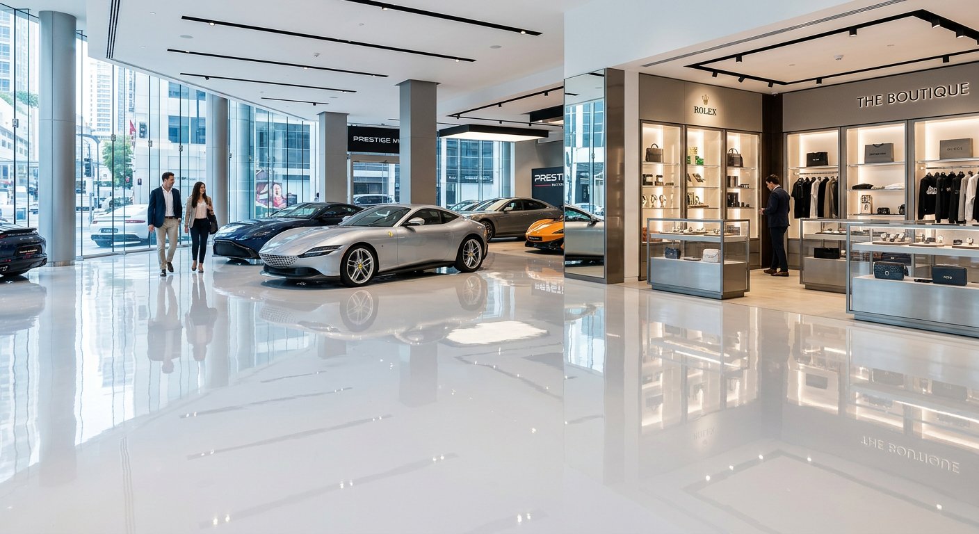 Commercial Showroom Resin Floor