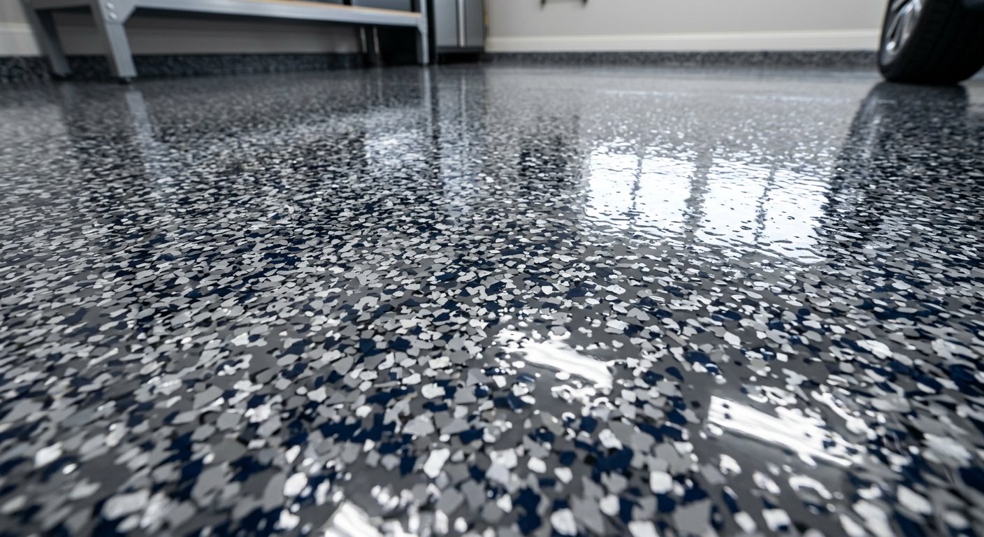 Garage Floor Flake Epoxy