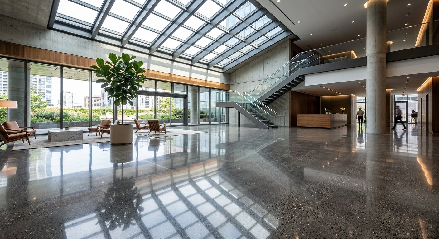 3000 Grit Diamond Polished Concrete